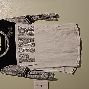 Pink size xs 3/4 sleeve